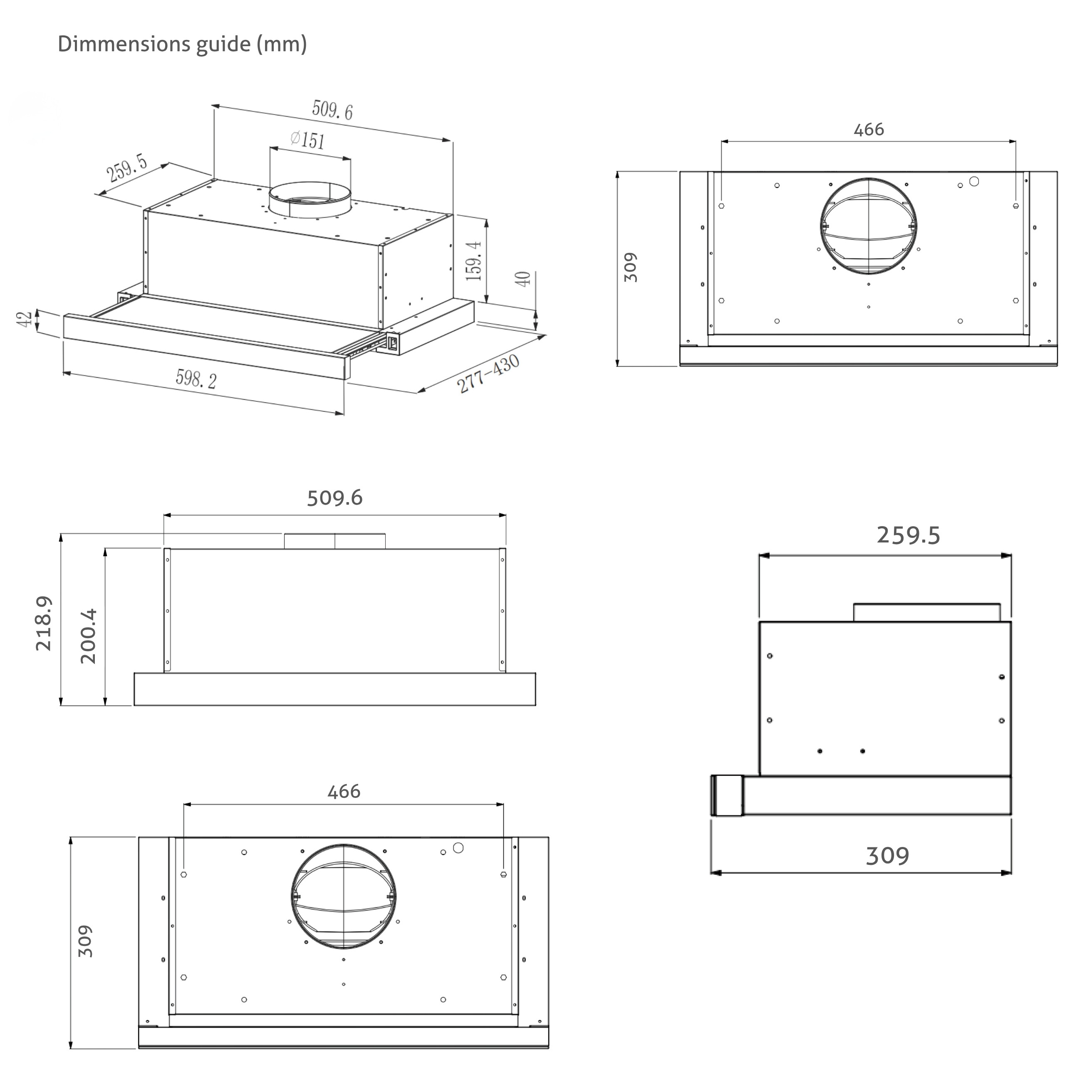 Dimensions guide